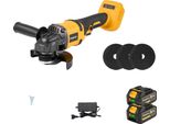 Smerigliatrice Angolare Elettrica, Motore Brushless, 3 Impostazioni Di Velocità, Set Di Batterie 2X