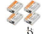 Batteria Della Fotocamera, Capacità 2100Mah, Connessione Di Ricarica Type-C, 4PCS