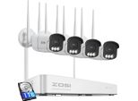 Sistema Di Telecamere Di Sicurezza Cctv, 4K Ultra Hd, Tecnologia Di Visione Notturna, 1T, Telecamere 4PCS Da 5MP