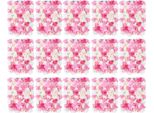 Pannelli Murali Di Fiori Artificiali, Set Di 15, Fiori Di Seta Rosa, Sfondo Per Matrimoni E Feste, Decorazione Fotografica