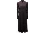 8212AQ Abito Lupetto Donna CrochÈ Woman Dress Black