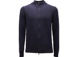 6840AQ Maglione Uomo Daniele Fiesoli Man Wool Full-Zip Sweater Blue