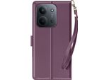 Avizar, Custodia A Portafoglio Xiaomi Redmi 15C Con Supporto Magnetico, Viola Scuro