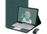 Inf Custodia Tastiera Bluetooth Con Trackpad Verde Per Galaxy Tab S9+/S10+ 12.4""