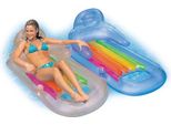 Materasso Ad Aria Materasso Ad Acqua Anello Da Nuoto Pneumatico Da Nuoto Palloni Da Pallanuoto Materasso Ad Aria Intex Con Schienale Blu Spiaggia_Vacanze
