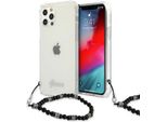 Guess Guhcp12Lkpsbk Custodia Rigida Trasparente Per Iphone 12 Pro Max6,7 Perla Nera