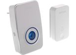 Retlux Rdb 101 Campanello Senza Fili Con Pulsante Senza Batteria, Portata Fino A 150 M, 51 Melodie, Frequenza 433,92 Mhz, Base A Batteria