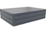 Rojaplast Letto Da Giardino Rialzato, Lamiera, 120 X 90 X 30 Cm, Grigio