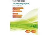 Sencor Sla FA4B150 A4 Foglio Di Laminazione/Incarto, Spessore Foglio 2 X 75 Micron, Confezione Da 100
