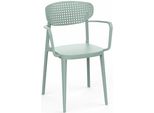 Poltrona Da Giardino Aire Armchair Impilabile Verde