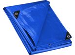 Telone Wiltec Resistente Alle Intemperie Blu, Telone Impermeabile Con Occhielli 7 X 6 M, Telone Pe 240 G/M², Telone Da Giardino Resistente Ai Raggi Uv, Robusto Telone Protettivo