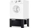 Jopassy Struttura Base Lavatrice Con Cassetto Per Asciugatrici Fino A 150 Kg Mobile Base Lavatrice Nero