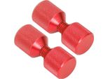 2Pcs Flangia Allineamento Pin Anodizzare Alluminio 1?1/8In Flangia Doppio Foro Set Per 0,5 A 14In 150LB Flange Rosso