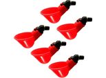 5PCS Abbeveratoio Automatico Pollame Bere Tazze D'acqua In Plastica Bere Ciotola Per Pollame Polli Uccelli Gallina House