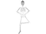 Scheletro Illuminato Di Halloween, Decorazione Spaventosa Di 150 Cm, Nottilucente Per La Casa Stregata E La Festa