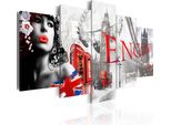 Quadri Su Tela 200X100 Cm 020113- 269 Quadro Su Tela Non Tessuta 5 Pezzi Stampa D'arte Moderna Arte Murale Xxl Decorazione Murale Design Quadro Murale Inghilterra