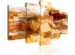 Quadro Su Tela Astratto 200X100 Cm In Tessuto Non Tessuto 5 Pezzi Stampa D'arte Moderna Arte Murale Xxl Decorazione Murale Design Quadro Murale - Wie Gemal 0101-83