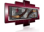 Quadri Su Tela 200X100 Cm 020101- 148 Quadro Su Tela Non Tessuta 5 Pezzi Stampa D'arte Moderna Arte Murale Xxl Decorazione Murale Design Quadro Murale Abstrakt