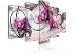Quadri Su Tela 200X100 Cm 020110- 147 Quadro Su Tela Non Tessuta 5 Pezzi Stampa D'arte Moderna Arte Murale Xxl Decorazione Murale Design Quadro Murale Fiori