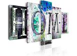 Quadri Su Tela 200X100 Cm 020115- 67 Quadro Su Tela Non Tessuta 5 Pezzi Stampa D'arte Moderna Arte Murale Xxl Decorazione Murale Design Quadro Da Parete Home
