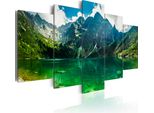 Quadri Su Tela 200X100 Cm 030212- 102 Quadro Su Tela Non Tessuta 5 Pezzi Stampa D'arte Moderna Arte Murale Xxl Decorazione Murale Design Quadro Murale Landschaft
