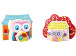 Small Foot 10160 Holzpuzzle 3D Puzzle Eule, Bunt, 2-Teilig (1 Set)