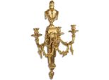 Casa Padrino Portacandele Da Parete Barocco Oro 45 X 29,5 X H. 78 Cm - Nobile E Magnifico