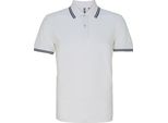 Polo Asquith & Fox Da Uomo, Manica Corta RW4809 (2XL) (Bianco/Blu Navy)