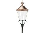 Casa Padrino Lanterna Da Giardino Liberty / Luce Da Esterno Ø 29 X H. 230 Cm - Vari Colori - Illuminazione Da Giardino Barocca E Liberty, Colore:Nero