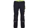Terrax Workwear Pantaloni Da Lavoro Da Uomo Con Cintura In Vita, Nero, Lime, Colore:Nero/Lime, Taglia:60