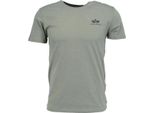Alpha Industries Basic T Small Logo Camicia Da Uomo Con Logo, Taglia:S, Colore:Olive