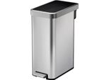 Eko - Cestino A Pedale Ecofly Ii 45 Litri - Acciaio Inox Plastica - Acciaio Inox Opaco, Nero
