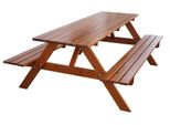 Set Da Giardino In Legno Piknik - 220 Cm - Laccato