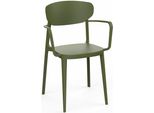 Poltrona Da Giardino Mare Armchair Impilabile Oliva