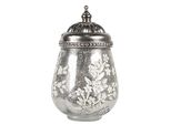Lanterna Led Clayre & Eef Ø 9X15 Cm Vetro Color Argento
