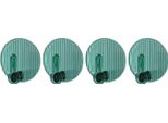 4 Pezzi Ganci Adesivi Senza Trapano Forti Ganci Autoadesivi Per Asciugamani Per Bagno Doccia Cucina Chiavi Porta Verde