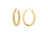 Paar Creolen Firetti "Schmuck Geschenk Silber 925 Ohrschmuck GläNzend", Gold (Gelbgoldfarben), Ohrringe, Damen, Silber 925 (Sterlingsilber)