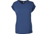 DáMské TričKo Urban Classics Ladies Extended Shoulder Tee Darkblue - Xs