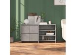 Maison Exclusive - Credenze 2 Pz Grigio Cemento In Legno Multistrato