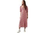Dorothy Perkins - Vestito Midi Con Bottoni Per Donna DP1189 (34 De) (Rosso)