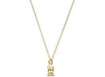 New Bling 9NB 0541 Collana In Argento Con Pendente - Donna - Rettangolo - Zirconi - Giallo - 40+5Cm - Colore Oro