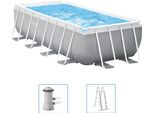 Intex Set Piscina Prism Frame Rettangolare 400X200X122 Cm