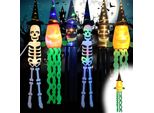 1X Decorazione Di Halloween Appeso Luce Fantasma, Led Decorazione Di Halloween Zucca Fantasma Appeso Luce A Batteria Per Festa Bar Patii Prati Giardini Cortili Case Infestate Decorazione Cortile