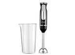 Ufesa Classic BP3442 Frullatore A Immersione 600W, Turbo, Piede In Acciaio Inox, 2 Lame, Sistema Antispruzzo, Design Ergonomico, Misurino Incluso