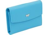 Braun BüFfel Pelle Portafoglio Joy Mini Zip Wallet Turquoise Turchese