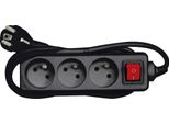 Vorel 3 - Cavo Di Prolunga 5,0M Nero, Interruttore On/Off 72627