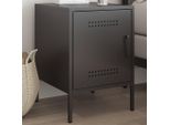 Maison Exclusive - Comodino Nero 36X39X50,5 Cm Acciaio