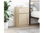Maison Exclusive - Comodini 2 Pz. Rovere Sonoma 39X35X65 Cm Materiale Ligneo