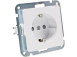 Presa Milos Con Contatto Di Terra, Bianco Opaco 250V~/ 16A, Senza Cornice