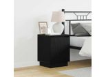 Vidaxl Comodino Look Rovere Nero 39 X 34,5 X 50 Cm Materiale A Base Di Legno